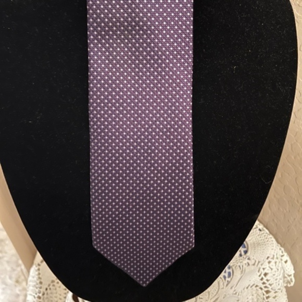 BCBG Attitude Purple Necktie Hand-sewn 100% Silk